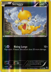 Scraggy 67/108 Reverse Holo Promo - Black & White Variety Blisters Exclusive